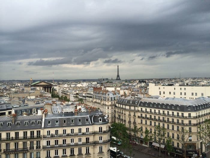 Toit de Paris vue du Printemps