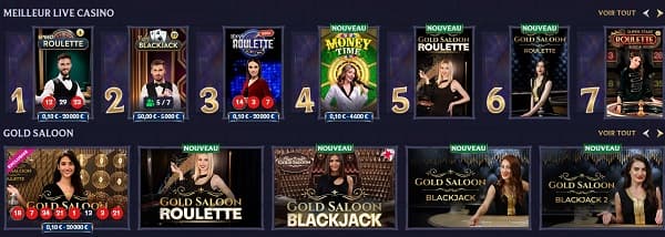 jeux live casino.