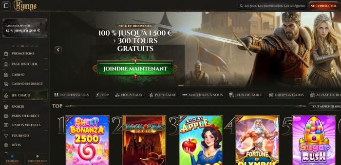 Kyngs Casino - Aperçu