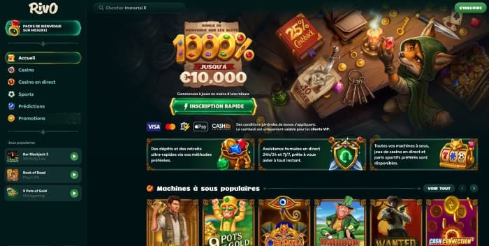 Rivo Casino - Aperçu