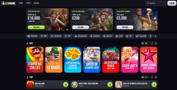 SlimKing casino - Aperçu