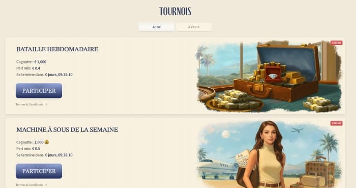 tournois et défis vipluck