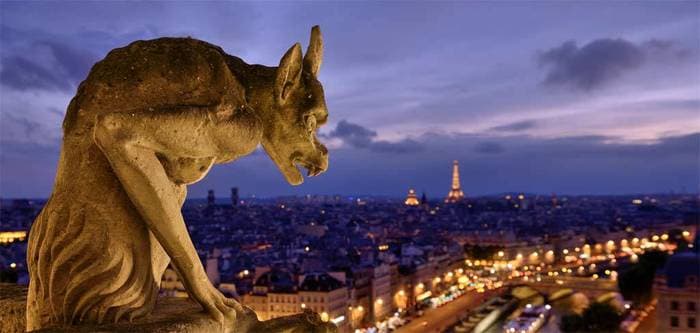 Une gargouille de la Cathédrale Notre Dame de Paris