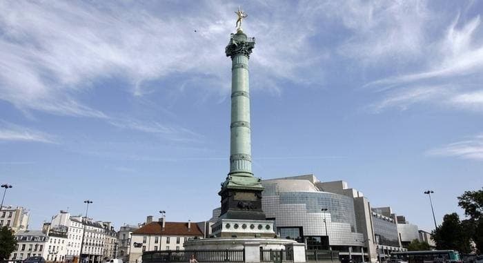 Place de la Bastille dasn le 11ème arrondissement