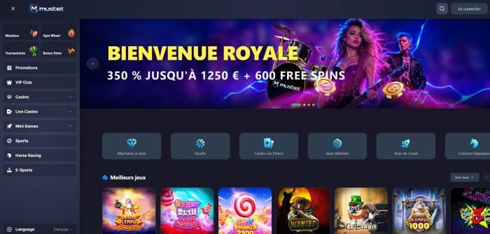 MusBet Casino - Aperçu